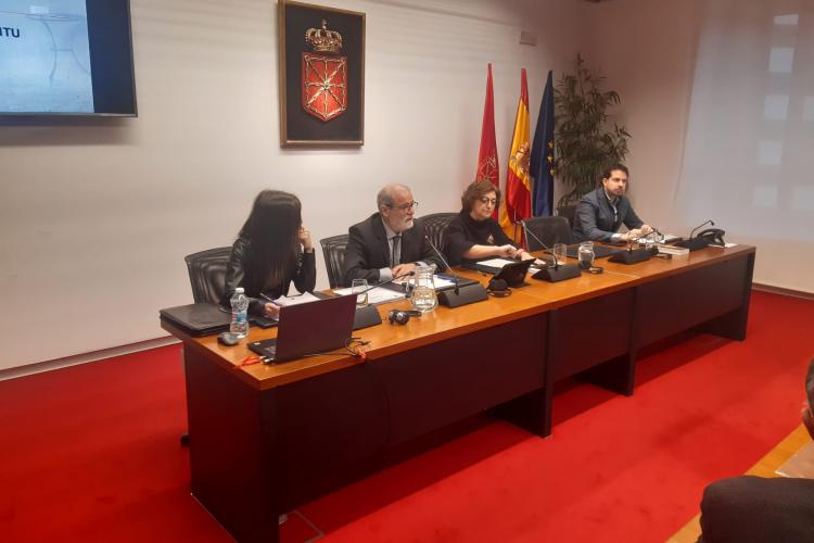 Ignacio Cabeza en la comparecencia de esta mañana en el Parlamento.